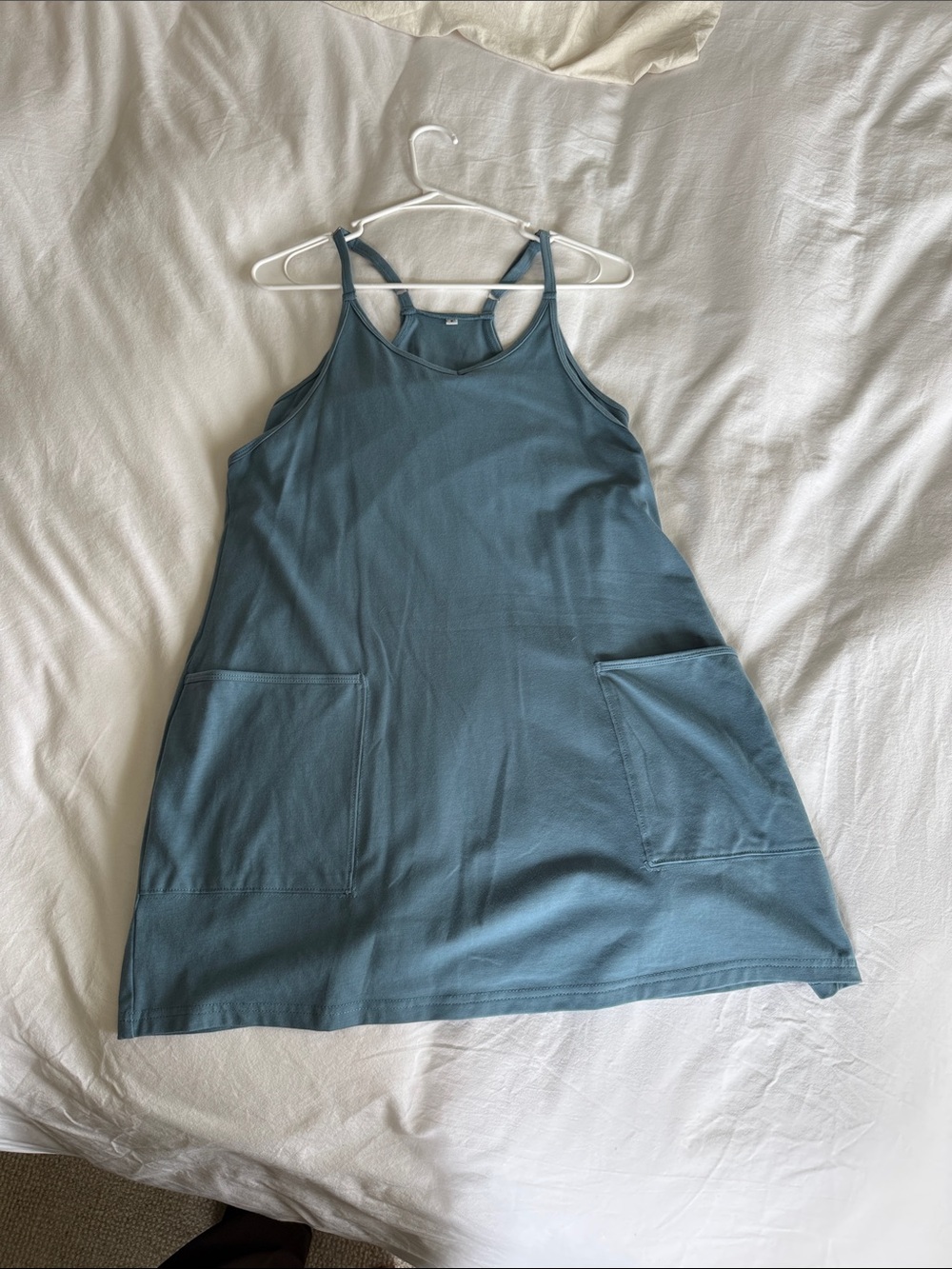 Women’s Blue Racerback Pocket Dress